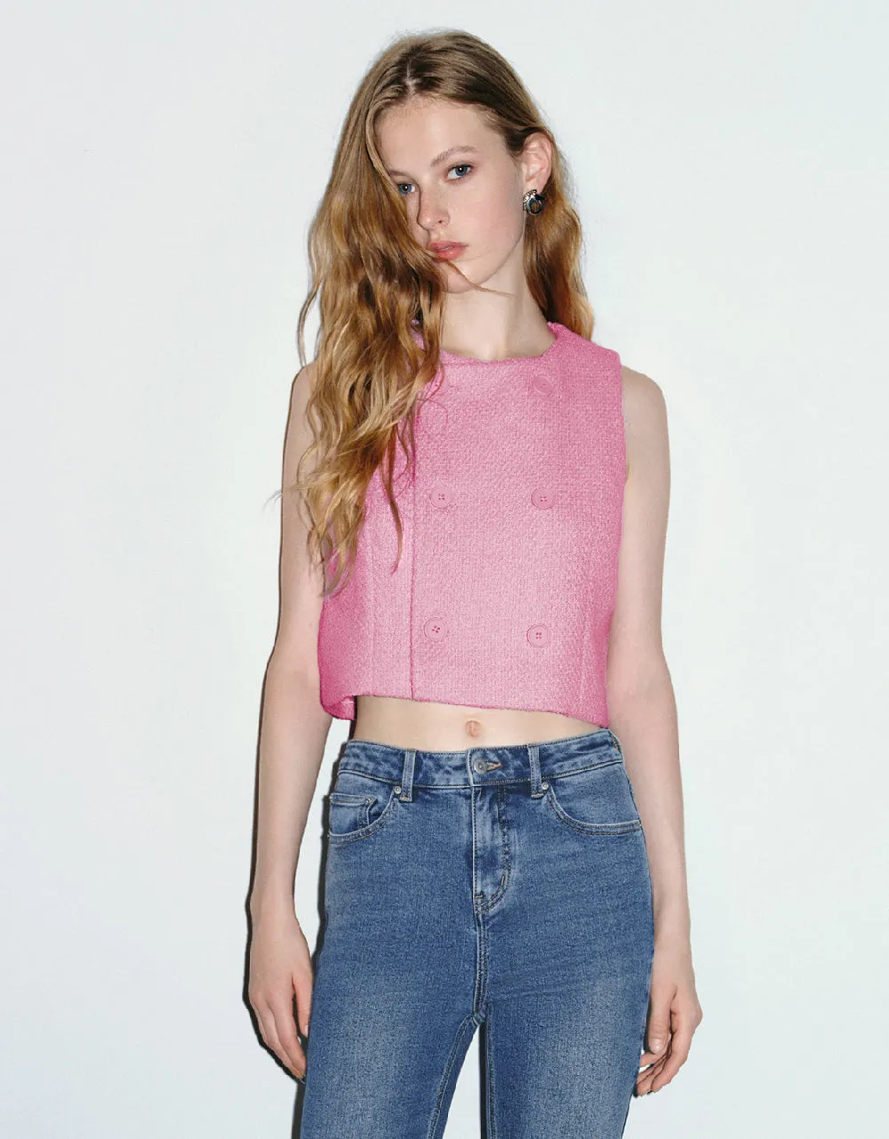 Straight U Neck Vest sold by Urban Revivo