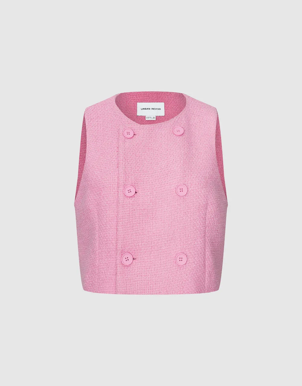 Straight U Neck Vest sold by Urban Revivo product image thumbnail 2