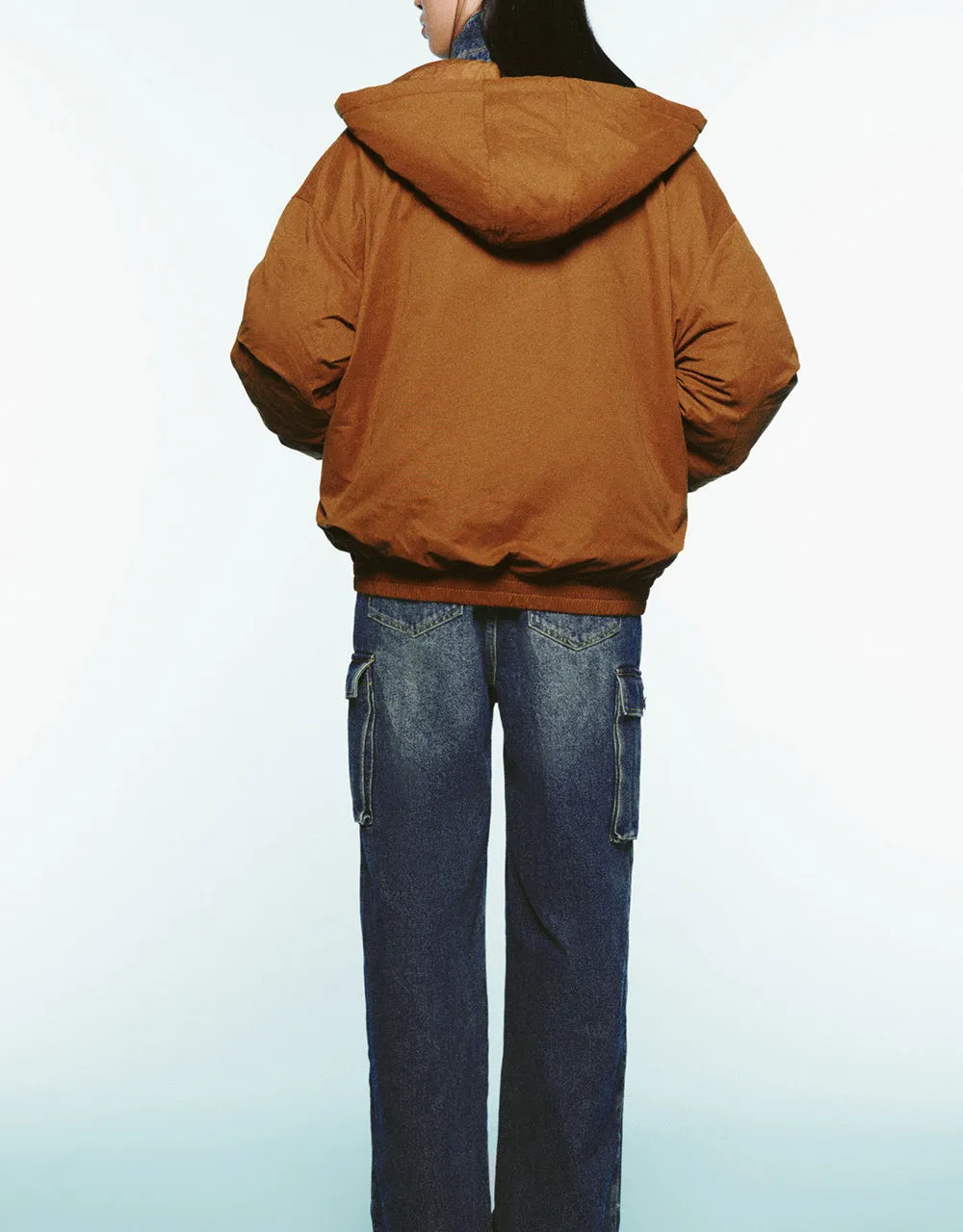 Zipper Front Loose Padded Coat sold by Urban Revivo product image thumbnail 4