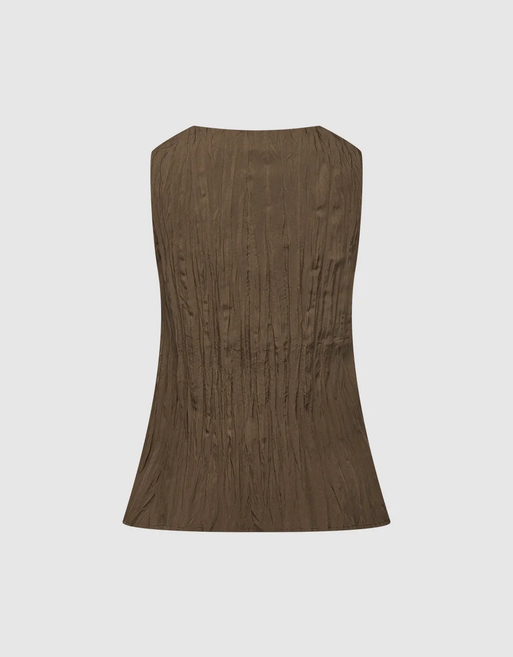 Sleeveless Shirred V Neck Blouse sold by Urban Revivo product image thumbnail 5