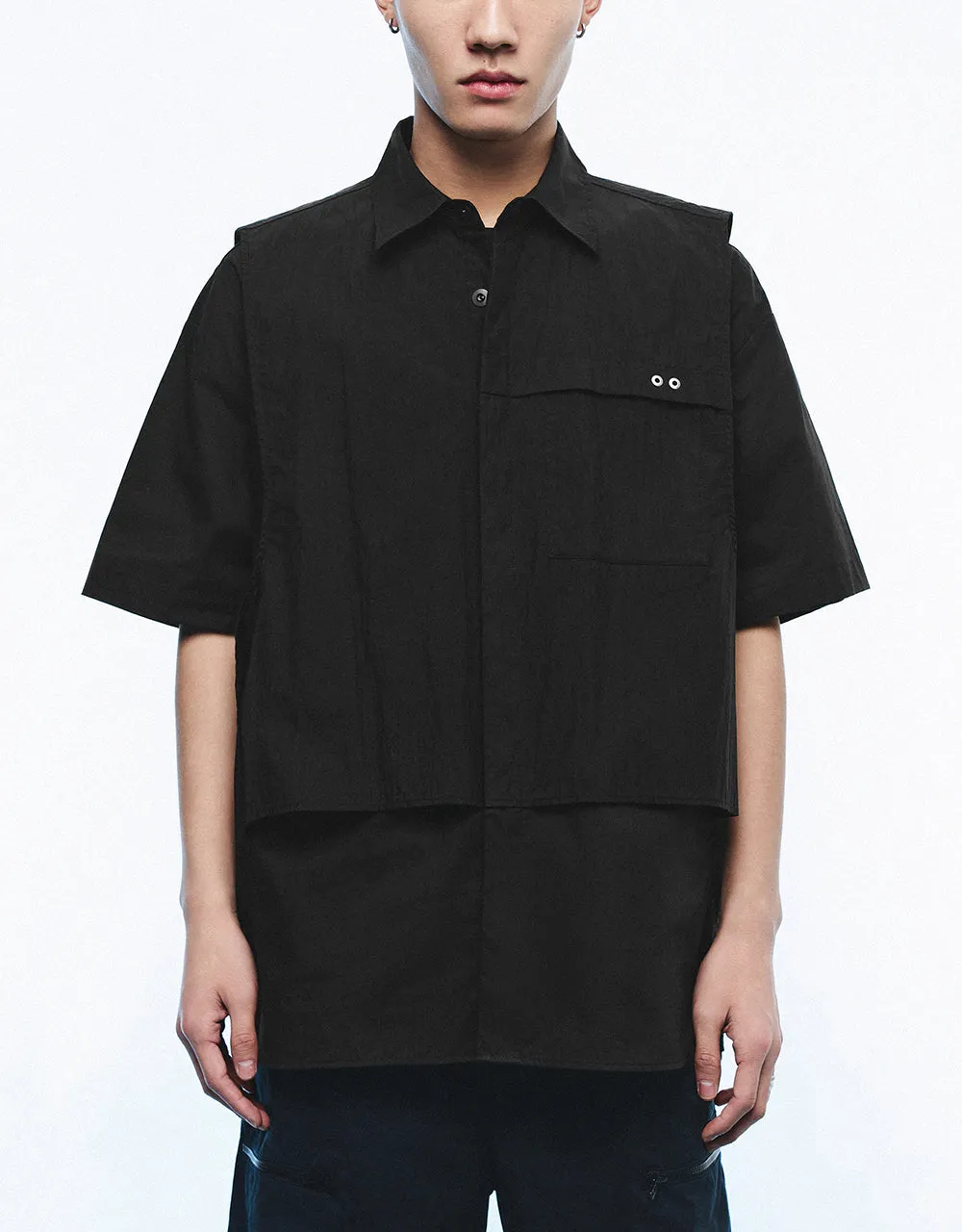 Drop Shoulder Sleeve Loose Shirt sold by Urban Revivo product image thumbnail 2