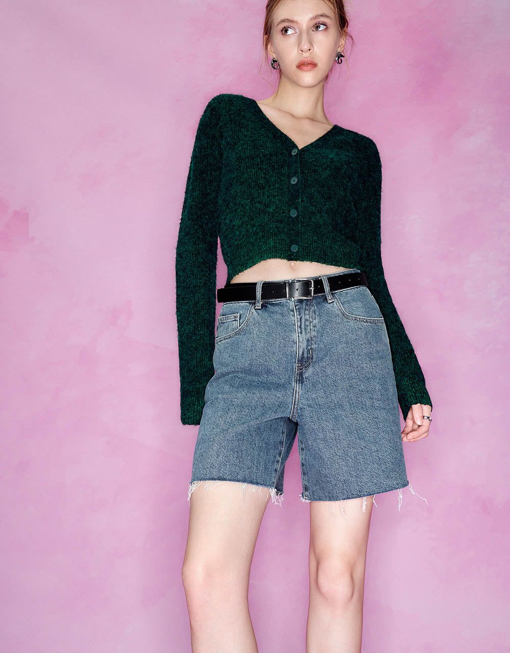 V-Neck Knitted Cardigan sold by Urban Revivo product image thumbnail 3