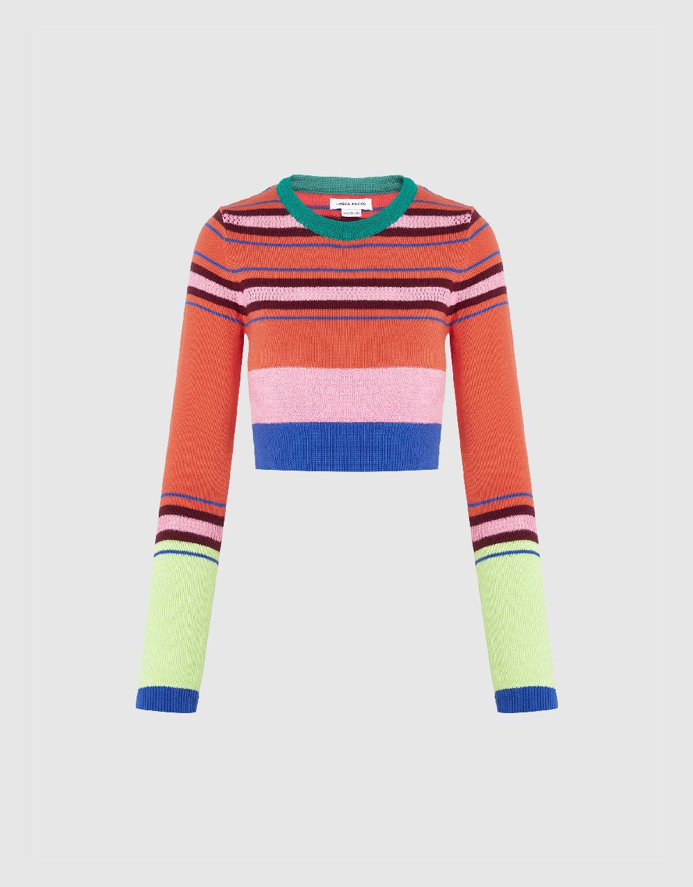 Striped Crew Neck Knitted T-Shirt sold by Urban Revivo