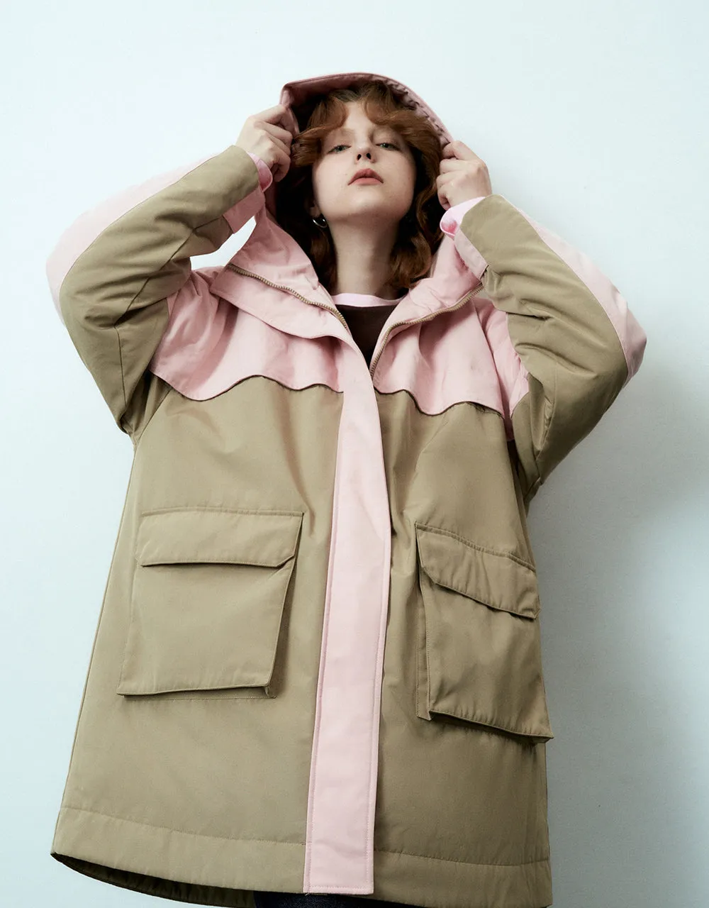 Two Toned Straight Down Jacket sold by Urban Revivo product image thumbnail 3