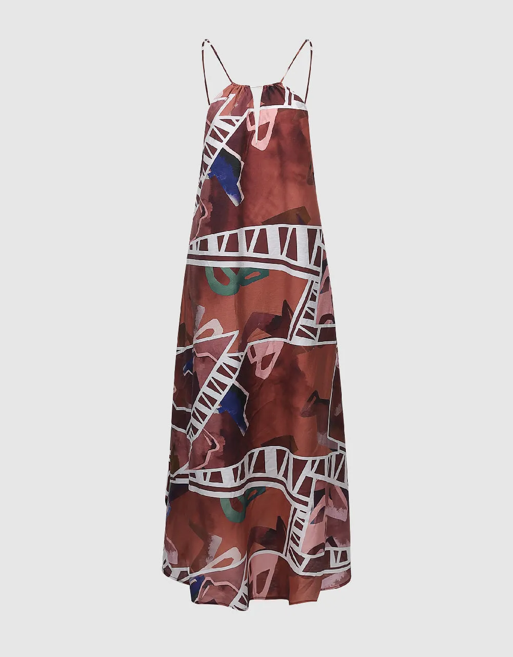Printed Sleeveless U Neck A-Line Dress sold by Urban Revivo product image thumbnail 2