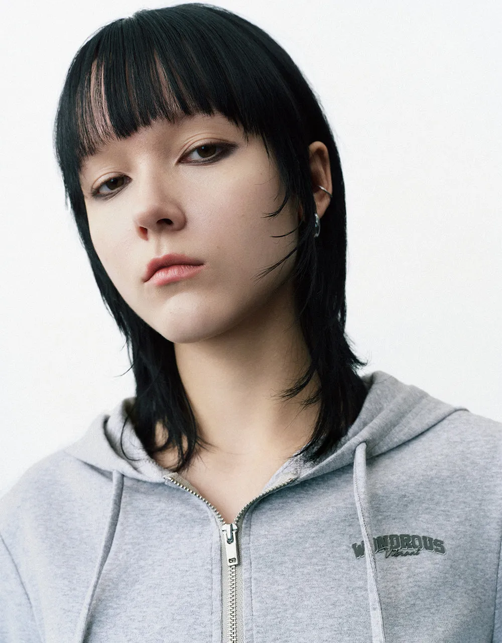 Zipper Front Hooded Knitted Jacket sold by Urban Revivo product image thumbnail 4