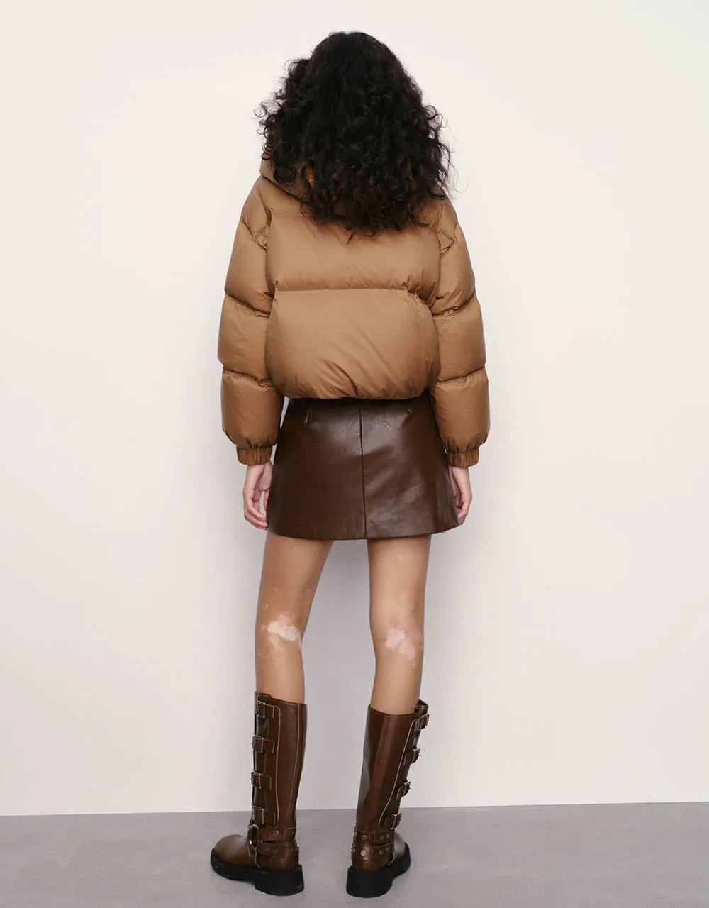 Straight Hooded Down Jacket sold by Urban Revivo product image thumbnail 3