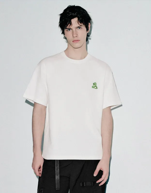 Crew Neck Loose T-Shirt sold by Urban Revivo