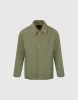 Drop Shoulder Sleeve Woolen Jacket sold by Urban Revivo