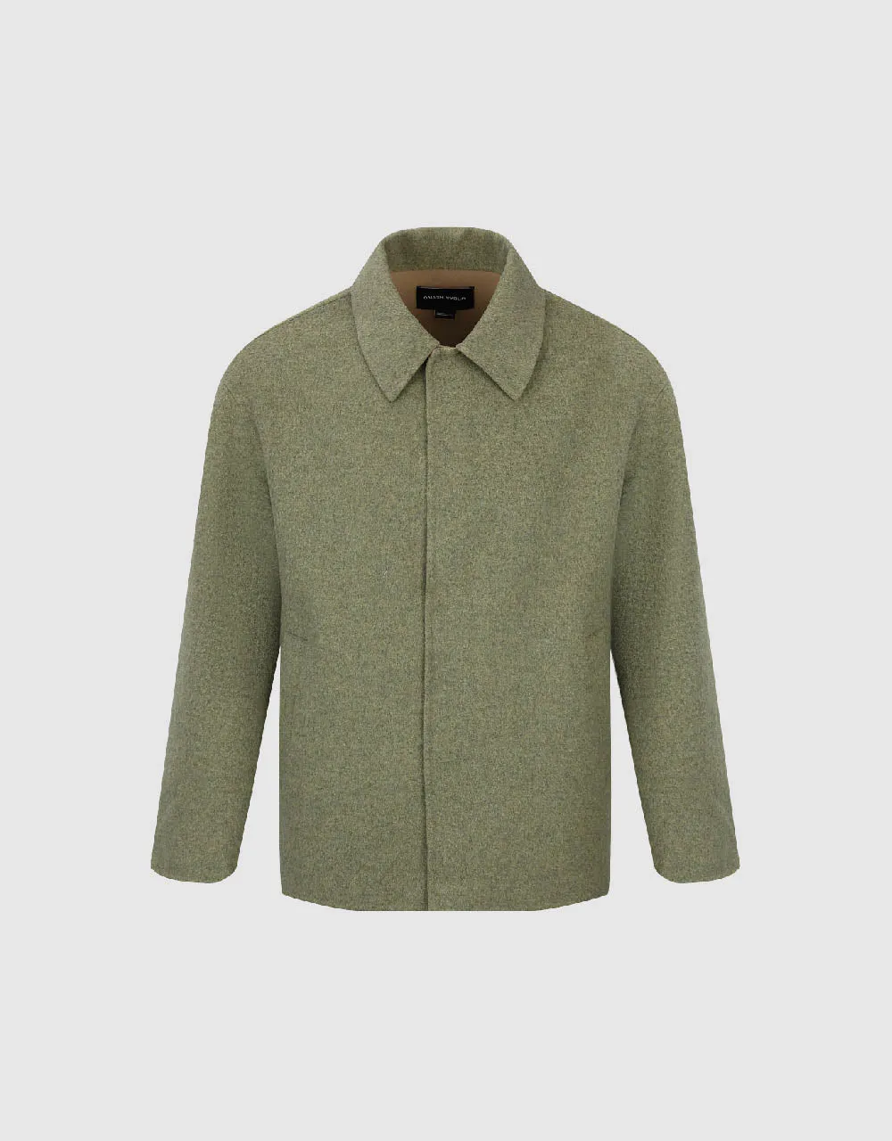 Drop Shoulder Sleeve Woolen Jacket sold by Urban Revivo product image thumbnail 2
