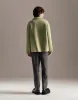 Drop Shoulder Sleeve Woolen Jacket sold by Urban Revivo