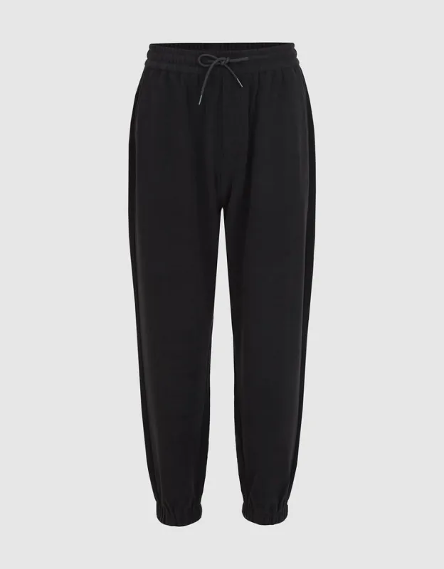 Drawstring Waist Knitted Jogger Pants sold by Urban Revivo