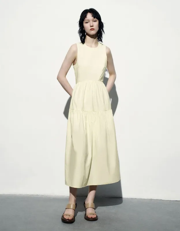 Sleeveless Crew Neck A-Line Dress sold by Urban Revivo
