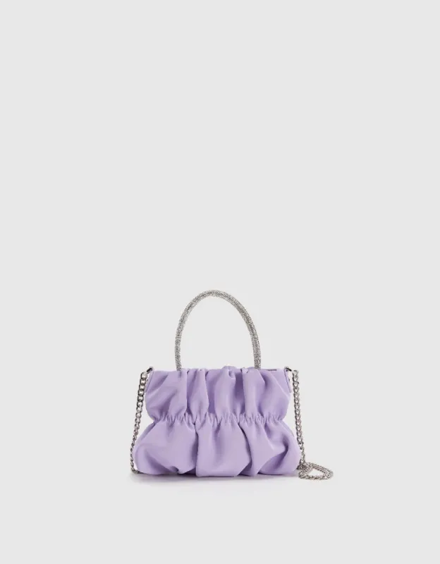 Ruched Shoulder Bag With Stand Handle sold by Urban Revivo