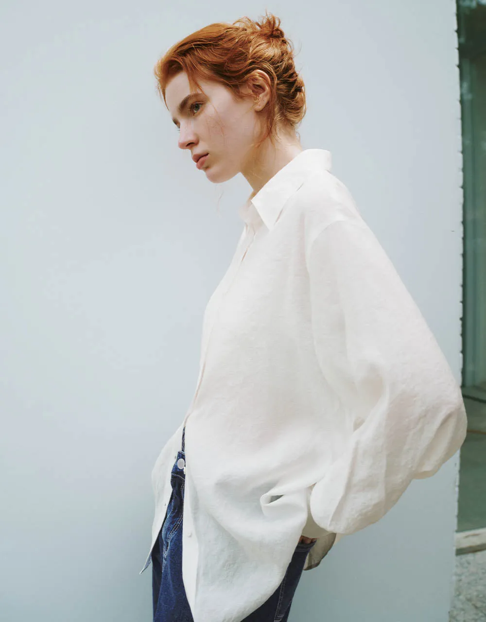 Button Up Straight Shirt sold by Urban Revivo product image thumbnail 3