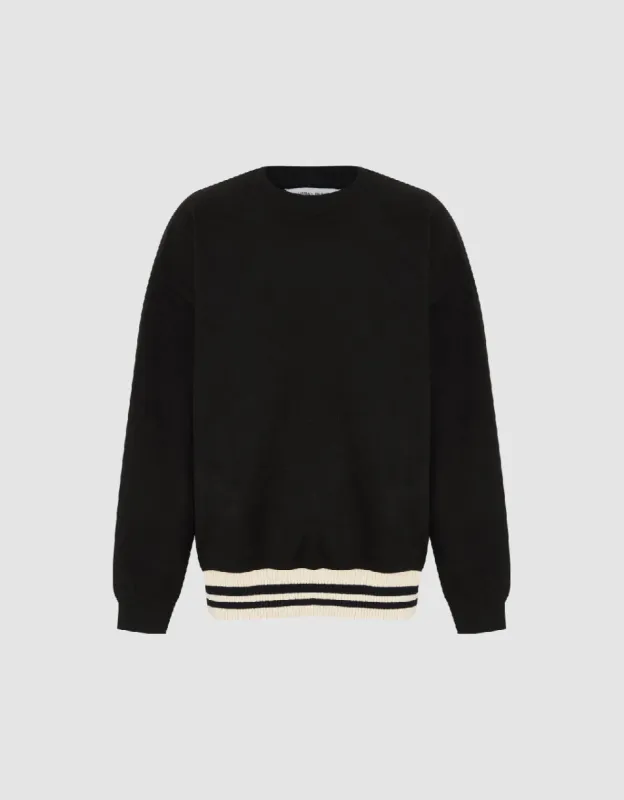 Two Toned Crew Neck Sweatshirt sold by Urban Revivo