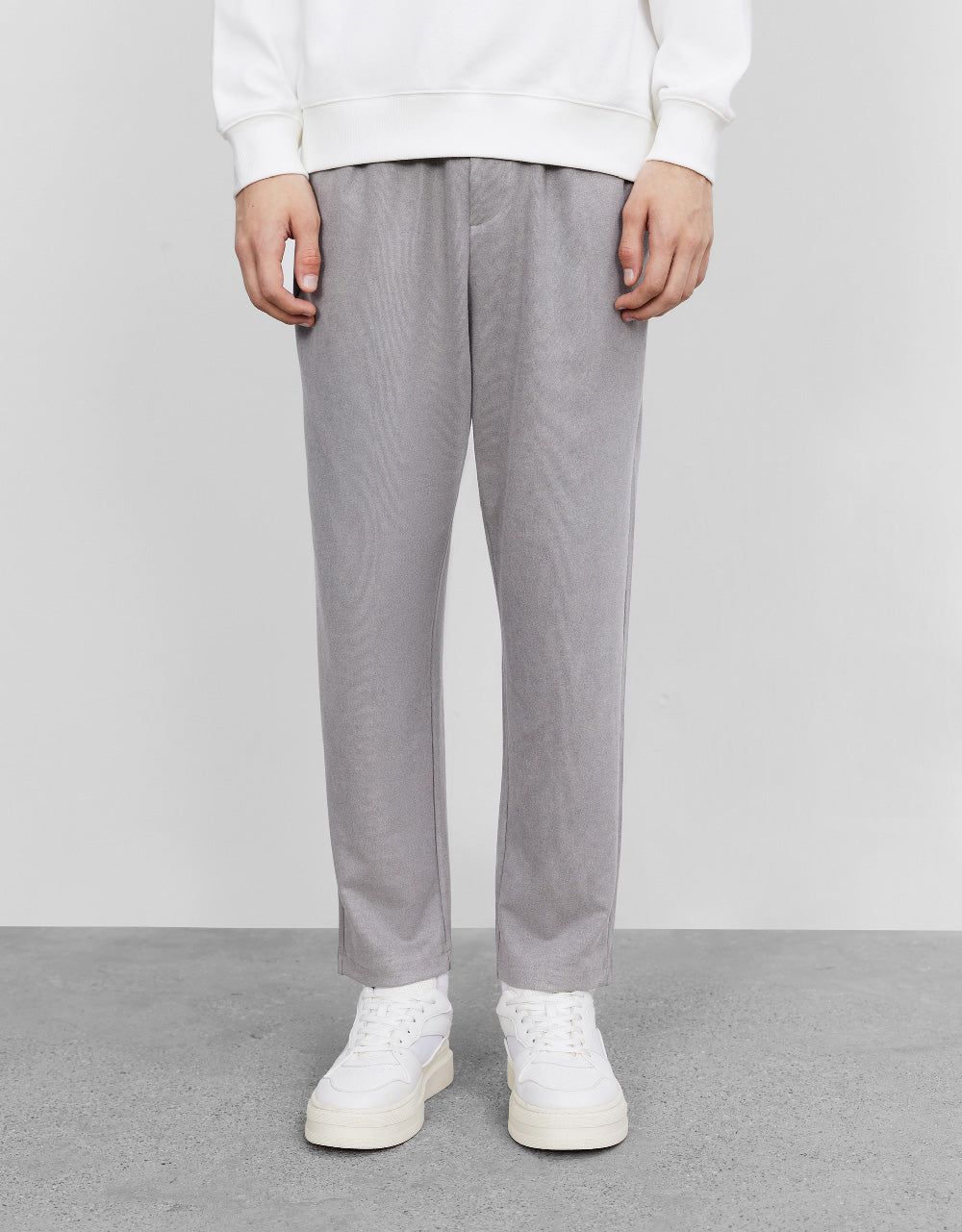 Drawstring Waist Straight Pants sold by Urban Revivo product image thumbnail 2