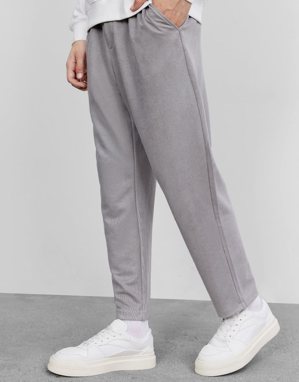 Drawstring Waist Straight Pants sold by Urban Revivo product image thumbnail 4