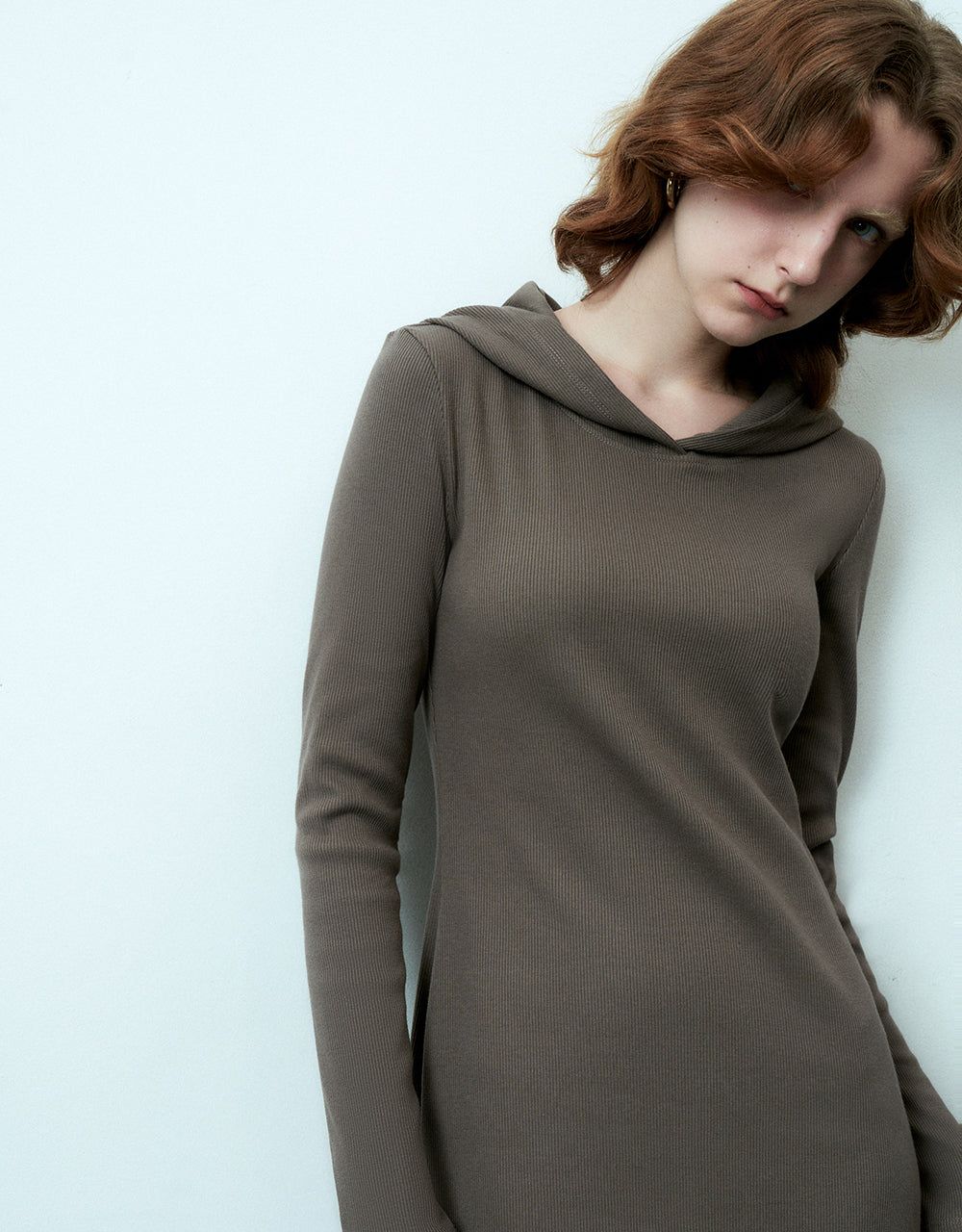 Knitted Hooded Skater Dress sold by Urban Revivo product image thumbnail 5