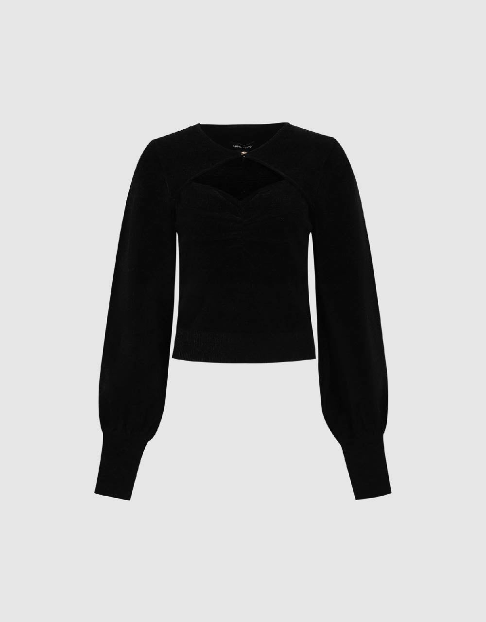 Cut-Out Knitted T-Shirt sold by Urban Revivo product image thumbnail 2