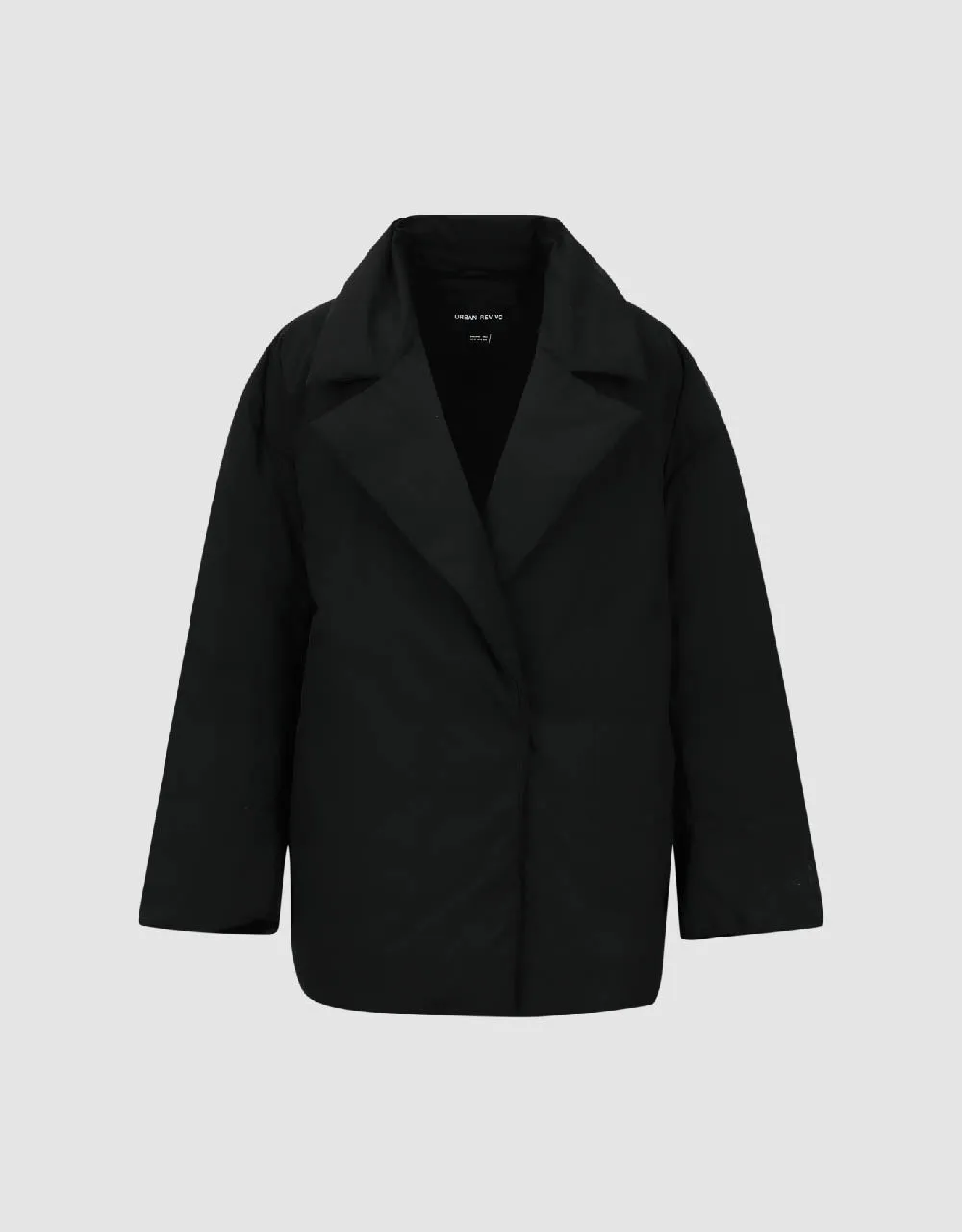 Notch Lapel Oversized Down Jacket sold by Urban Revivo