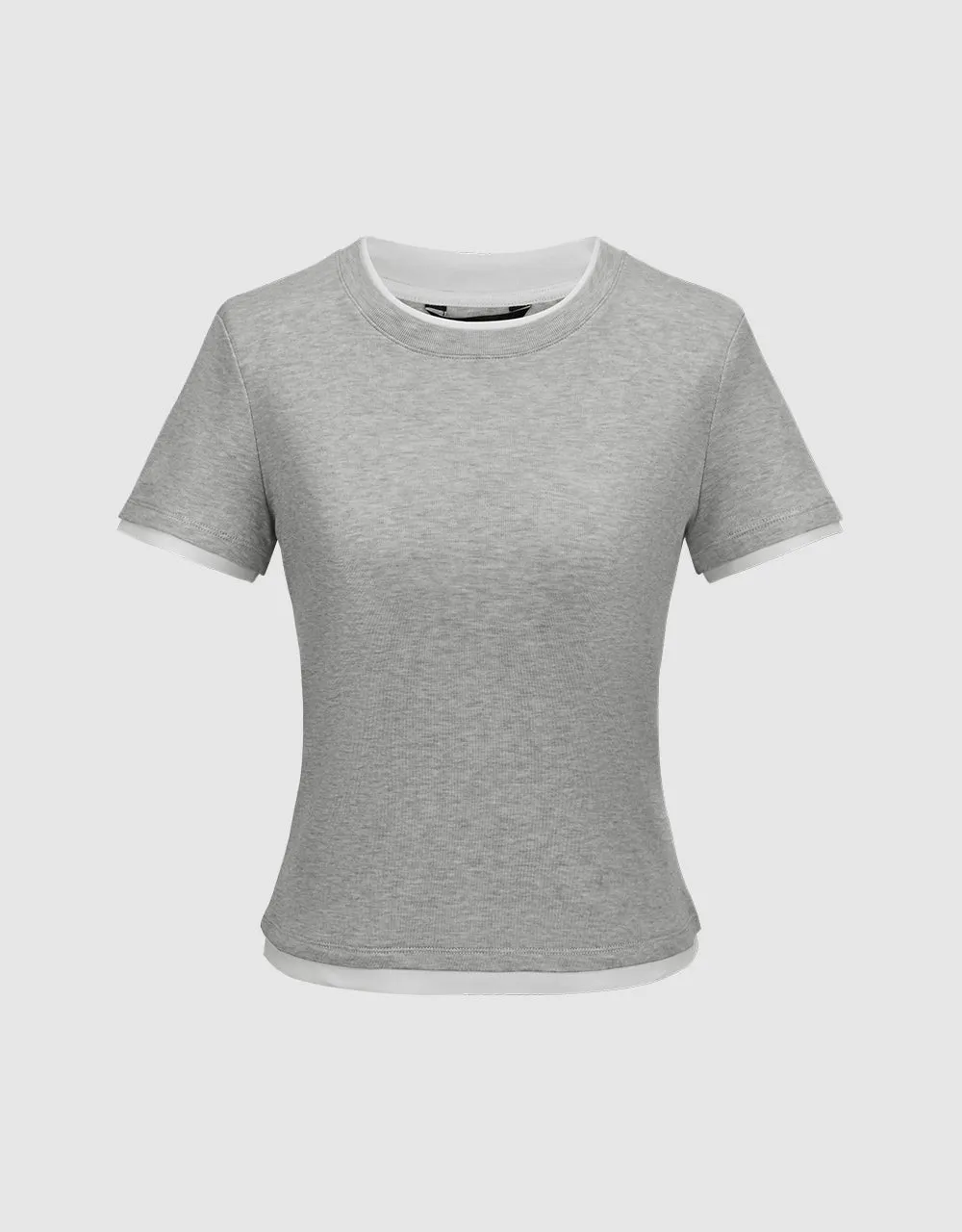 Crew Neck Skinny T-Shirt sold by Urban Revivo