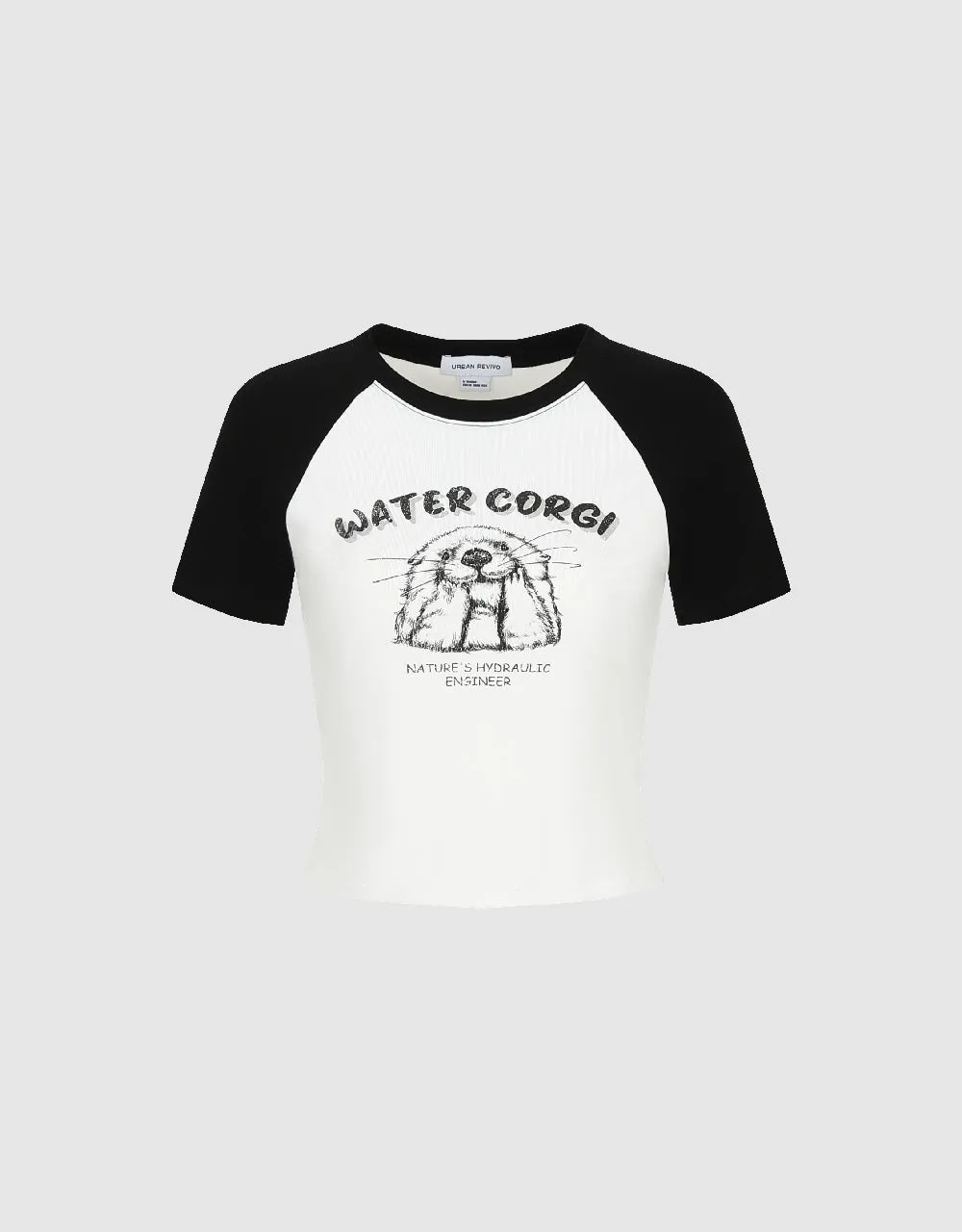 Printed Crew Neck T-Shirt sold by Urban Revivo product image thumbnail 2