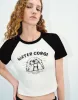 Printed Crew Neck T-Shirt sold by Urban Revivo