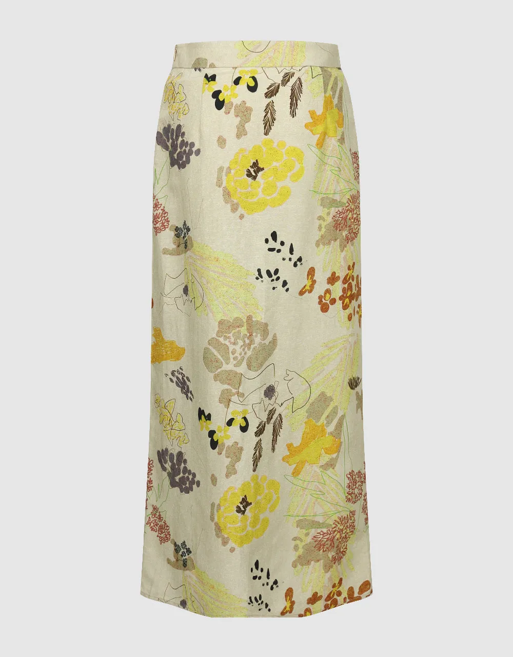 Floral Printed Straight Skirt sold by Urban Revivo product image thumbnail 3