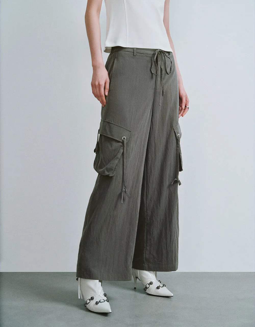 Wide-Leg Pants sold by Urban Revivo product image thumbnail 4