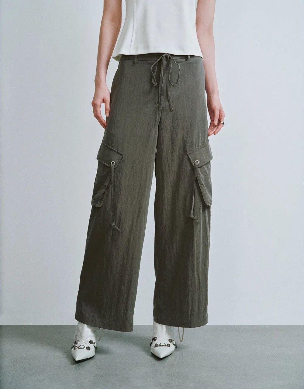 Wide-Leg Pants sold by Urban Revivo product image thumbnail 3