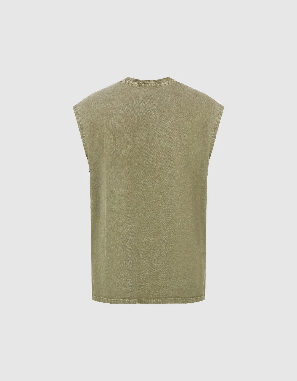 Crew Neck Tank Top sold by Urban Revivo product image thumbnail 5