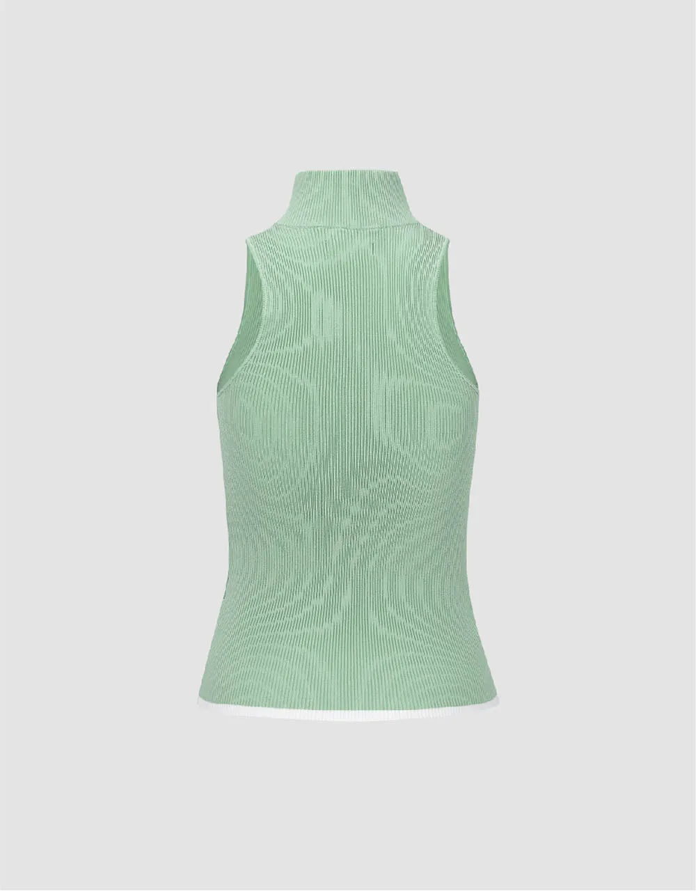 Zip Half Placket Knitted Vest sold by Urban Revivo product image thumbnail 5