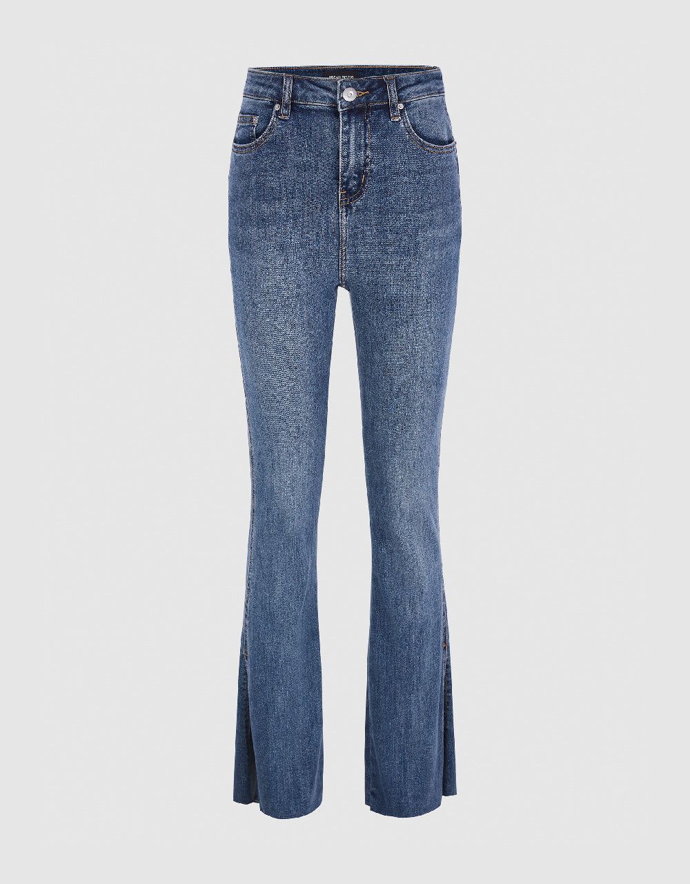 Split Hem Flare Jeans sold by Urban Revivo