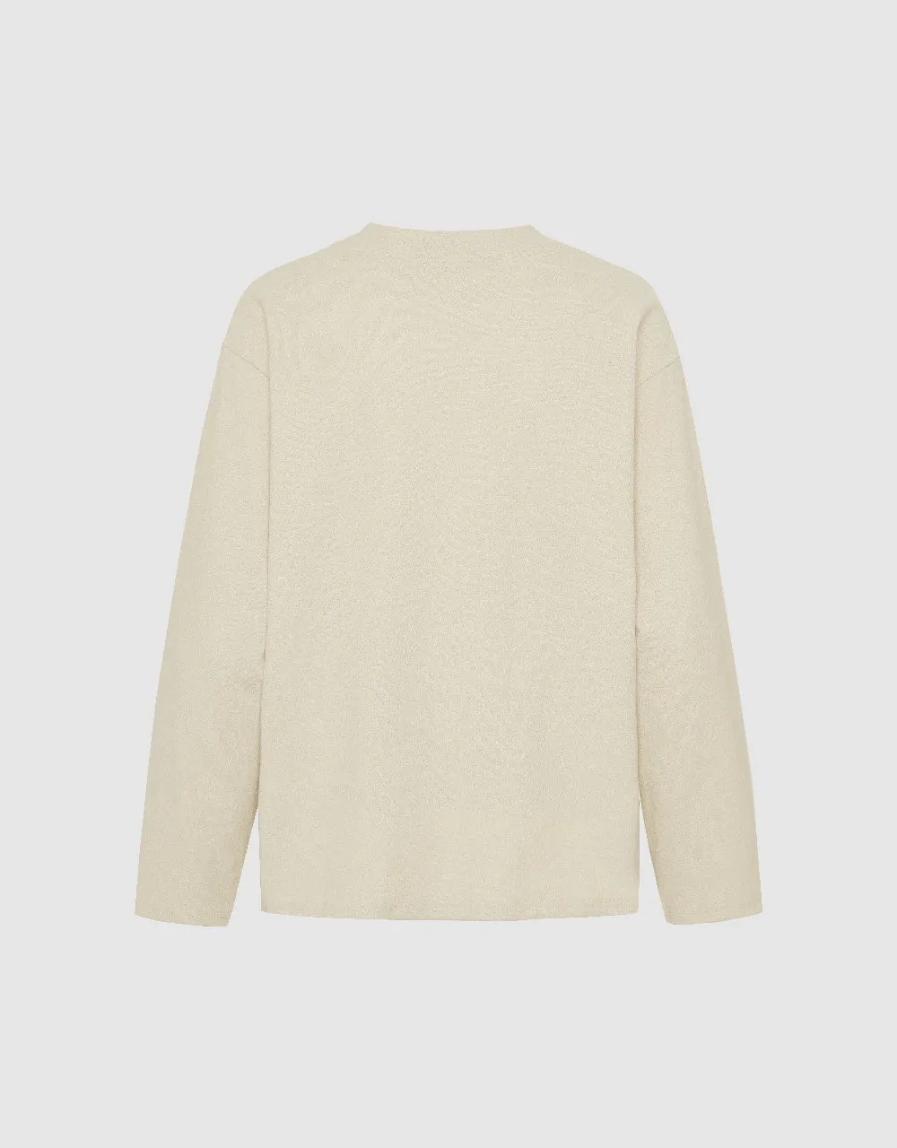 Drop Shoulder Sleeve V-Neck Knitted T-Shirt sold by Urban Revivo product image thumbnail 5