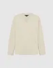 Drop Shoulder Sleeve V-Neck Knitted T-Shirt sold by Urban Revivo