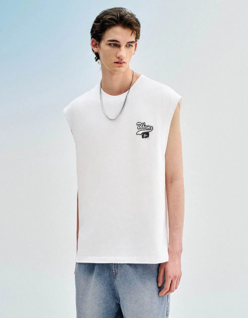 Crew Neck Loose Tank Top sold by Urban Revivo