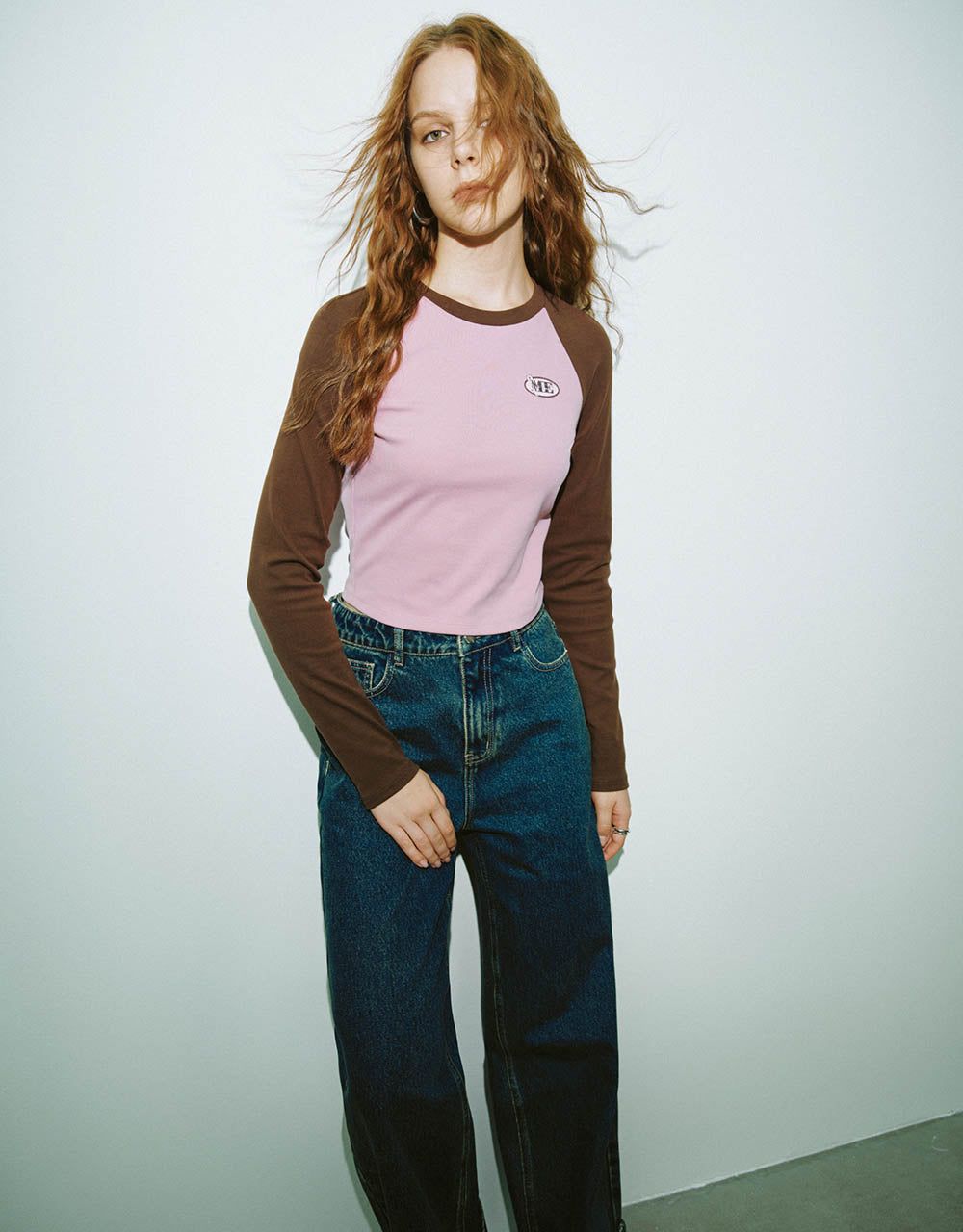 Raglan Sleeve Crew Neck Skinny T-Shirt sold by Urban Revivo product image thumbnail 3