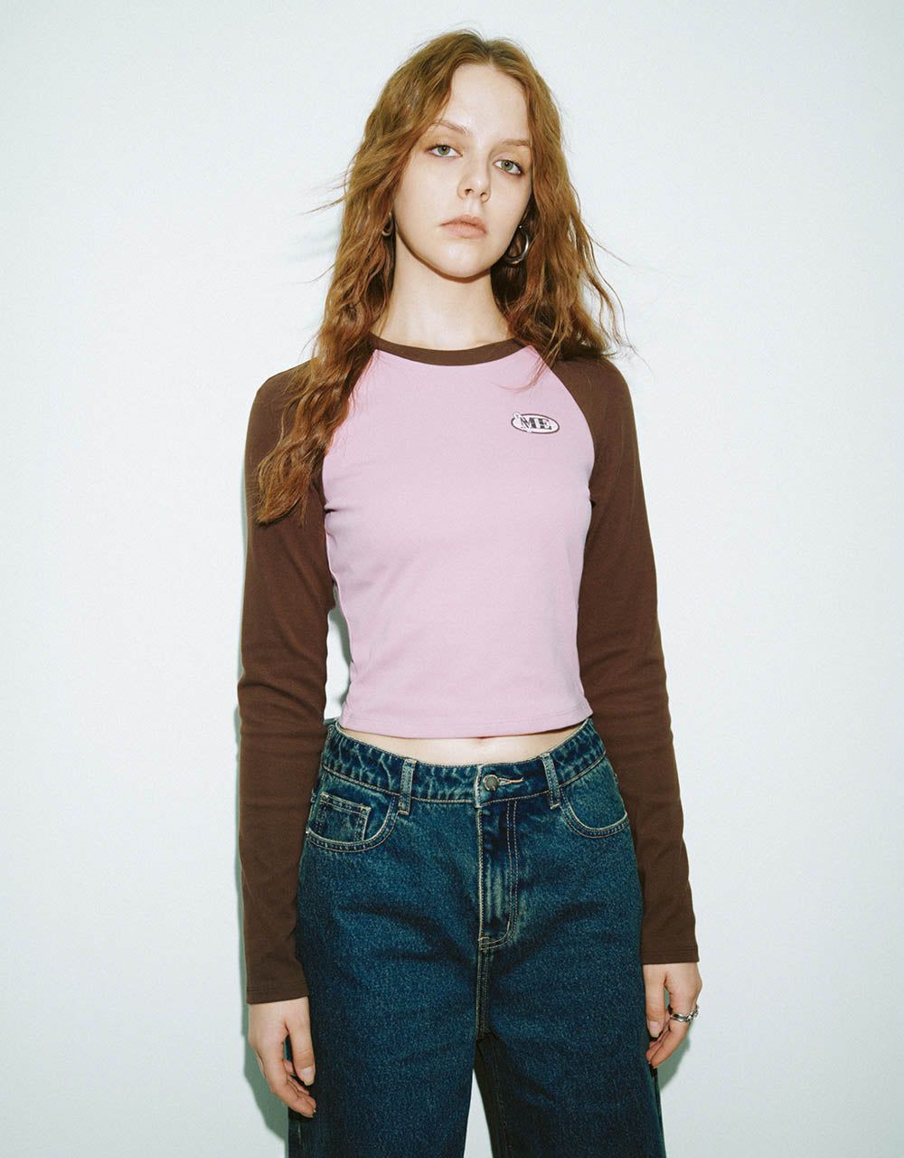 Raglan Sleeve Crew Neck Skinny T-Shirt sold by Urban Revivo