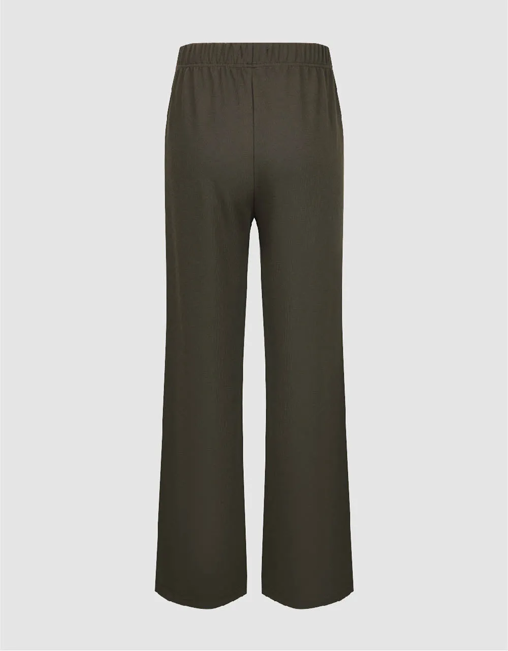 Elastic Waist Knitted Wide-Leg Pants sold by Urban Revivo product image thumbnail 3