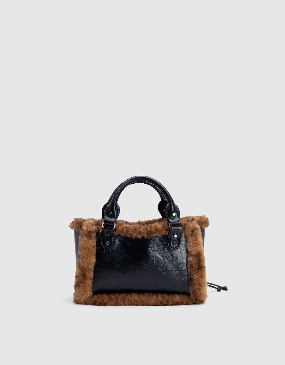 Furry Trim Vegan Leather Shoulder Bag sold by Urban Revivo product image thumbnail 4