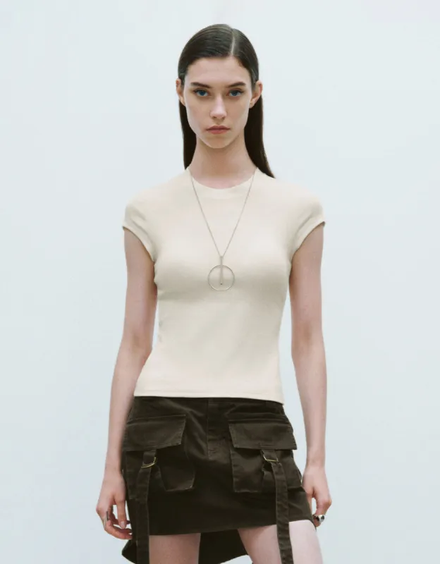 Crew Neck Skinny T-Shirt sold by Urban Revivo