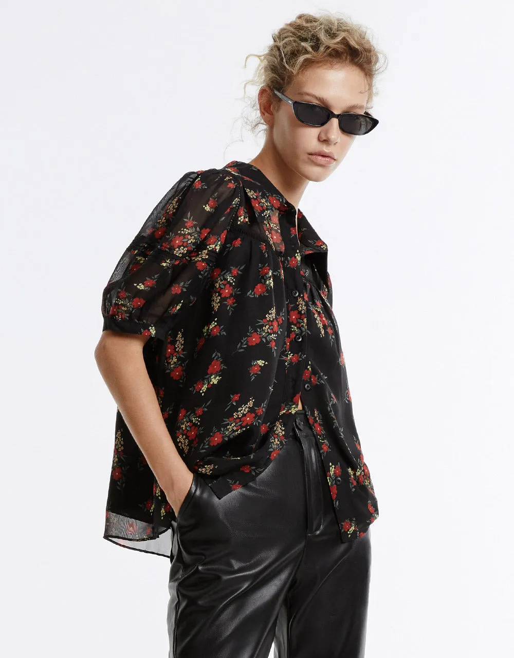 Floral Button Up Shirt sold by Urban Revivo product image thumbnail 2