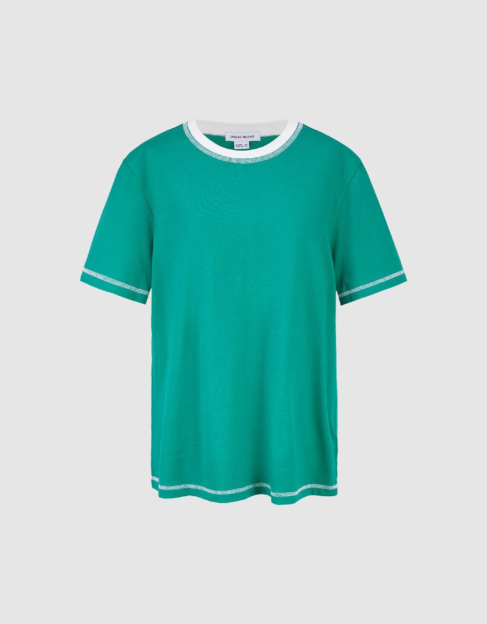 Drop Shoulder Sleeve Crew Neck T-Shirt sold by Urban Revivo product image thumbnail 2