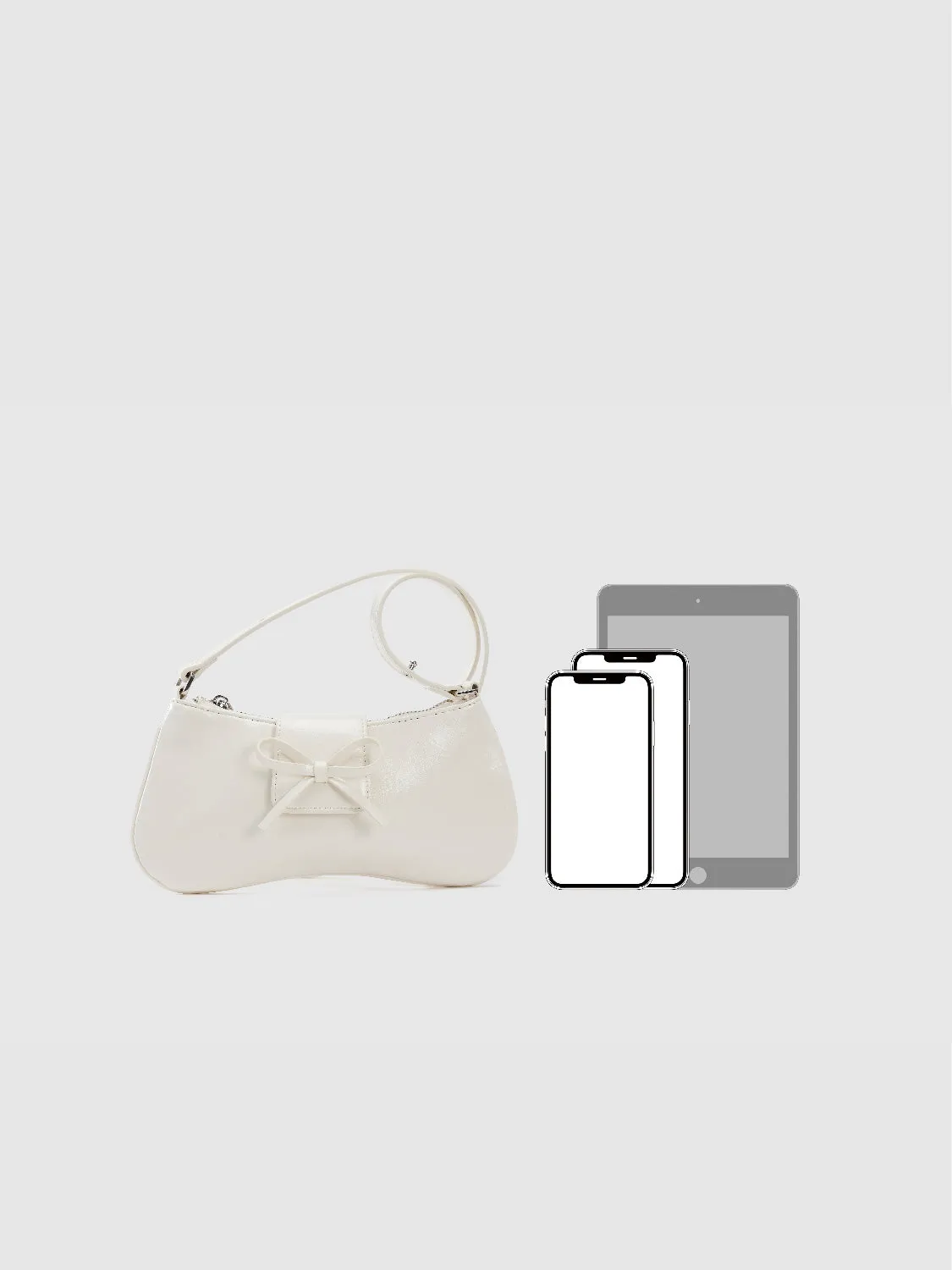 Bow Décor Vegan Leather Shoulder Bag sold by Urban Revivo product image thumbnail 2