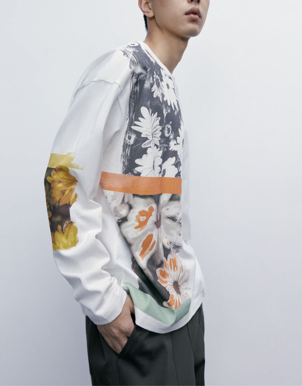 Patchwork Oversized Sweatshirt sold by Urban Revivo product image thumbnail 3
