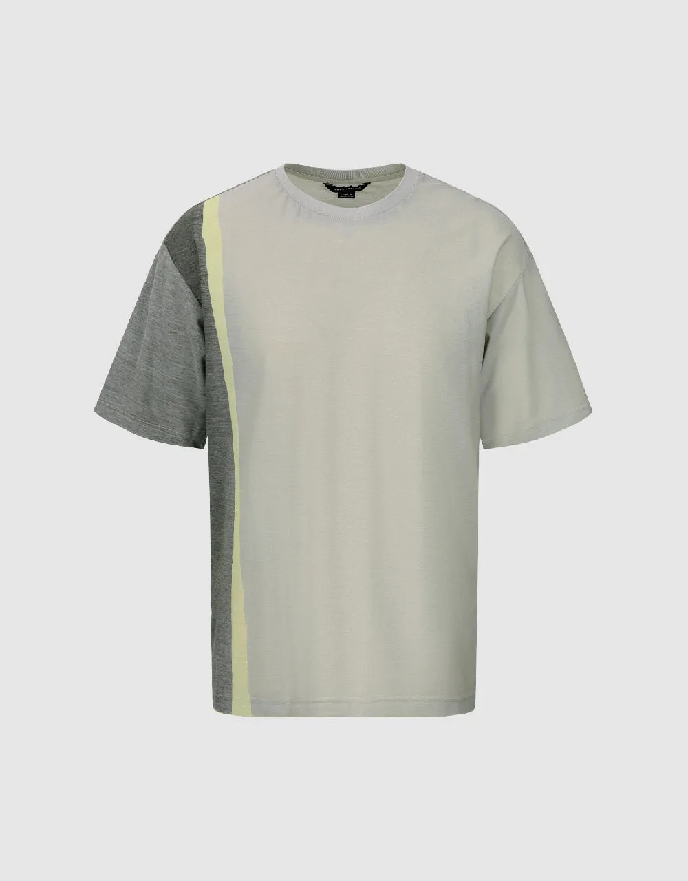 Crew Neck Straight T-Shirt sold by Urban Revivo product image thumbnail 2