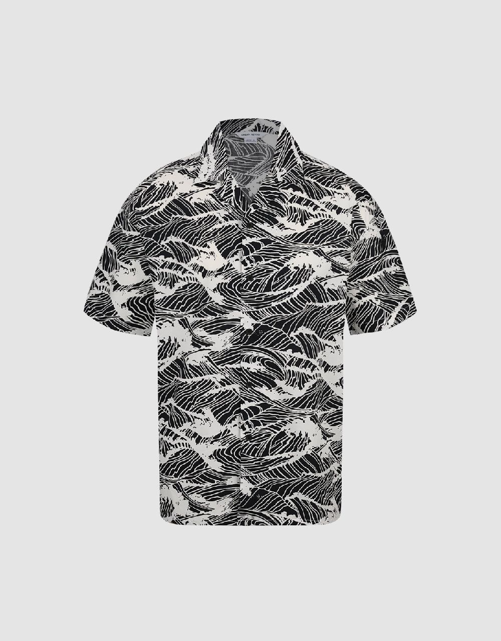 Waves Pattern Loose Shirt sold by Urban Revivo