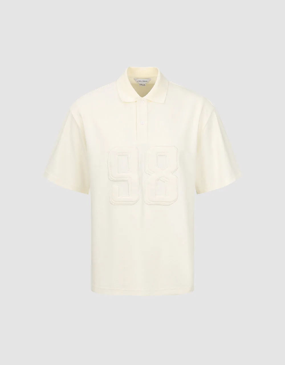 Embossed Loose Polo Shirt sold by Urban Revivo product image thumbnail 2