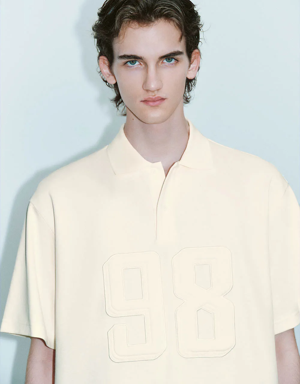 Embossed Loose Polo Shirt sold by Urban Revivo product image thumbnail 4